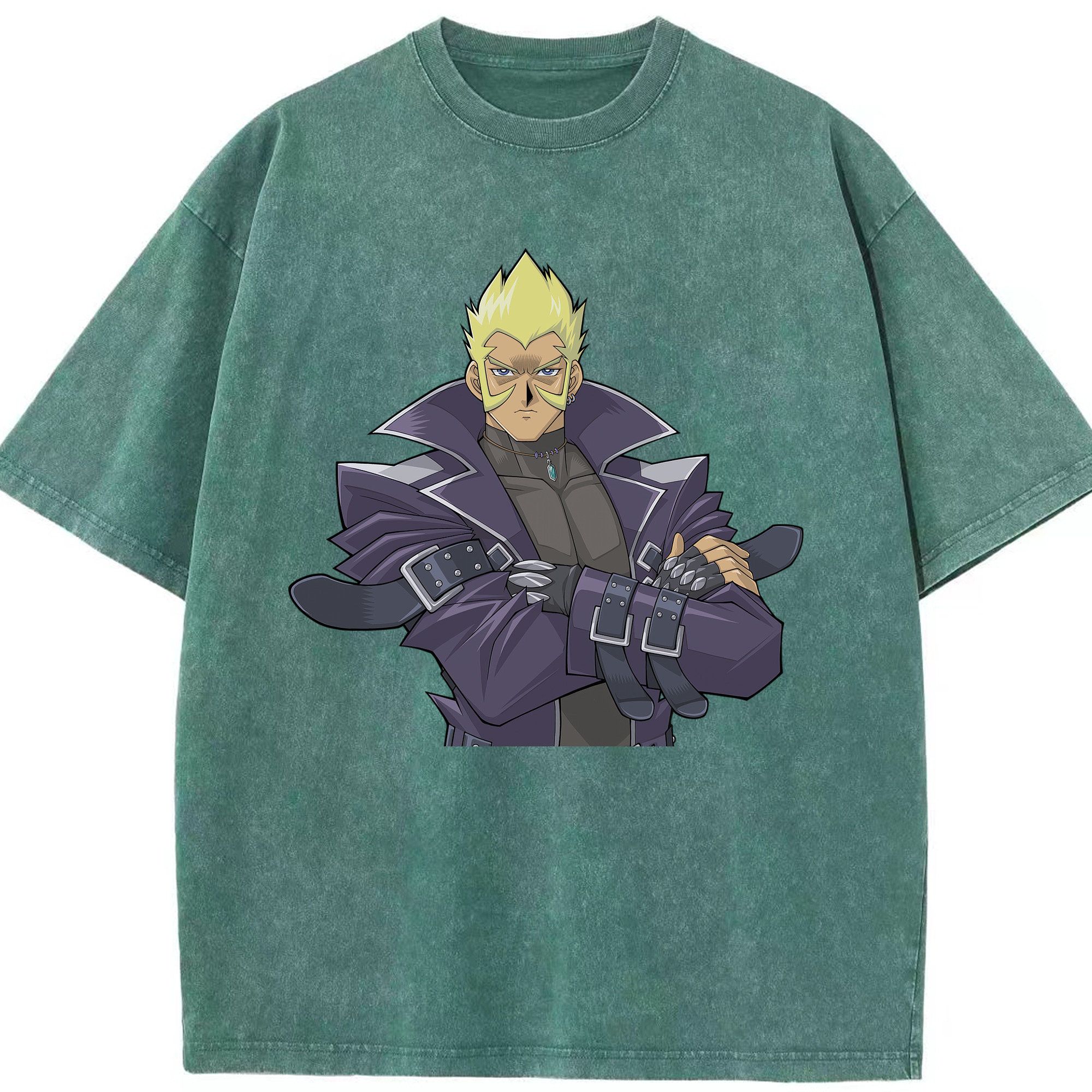 （画像用） 遊☆戯☆王 Yu-Gi-Oh! 綿100% ヴィンテージ風 半袖Tシャツ（フロントプリント）
